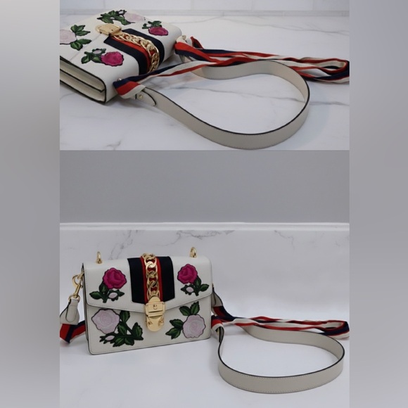 Gucci Sylvie Medium Floral Shoulder Bag - Luxury Valentine's Gift 🎁 ❤️ - Picture 8 of 8
